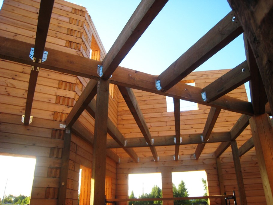 Подшивка деревянных балок 50х200