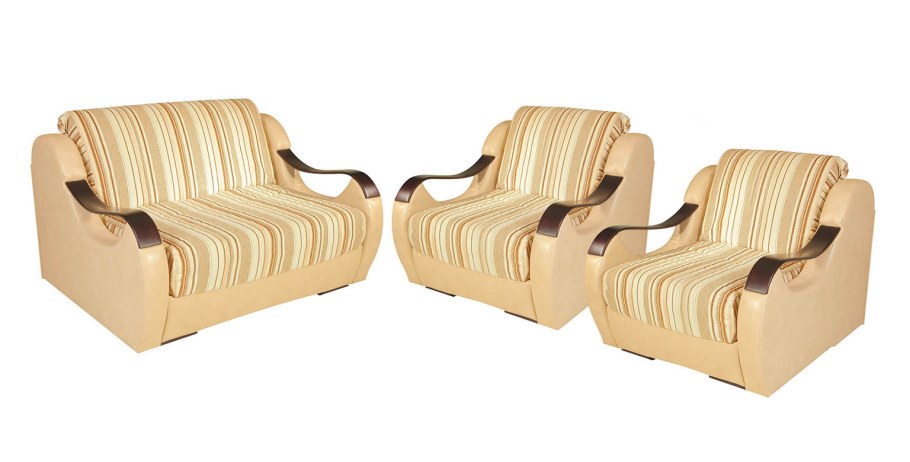 Набор мягкой мебели (диван+2 кресла) дерево гобелен «Ноктюрн»