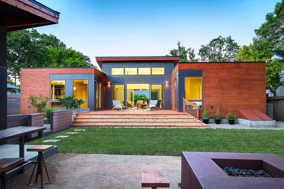 Одноэтажный дом без крыши