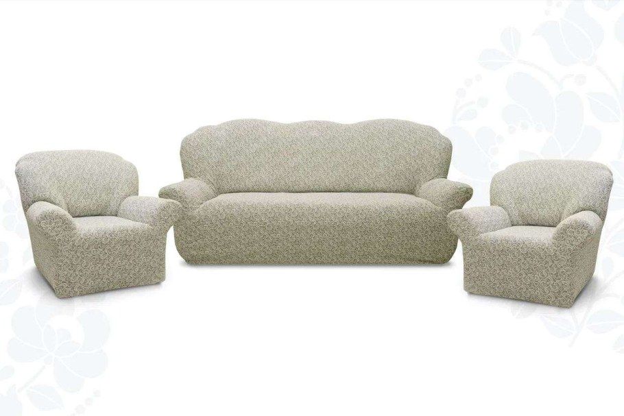 Комплект чехлов на 3х местный диван и2 кресла артикулmss203v