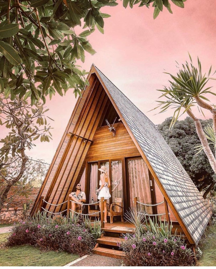 Дом бунгало шалаш