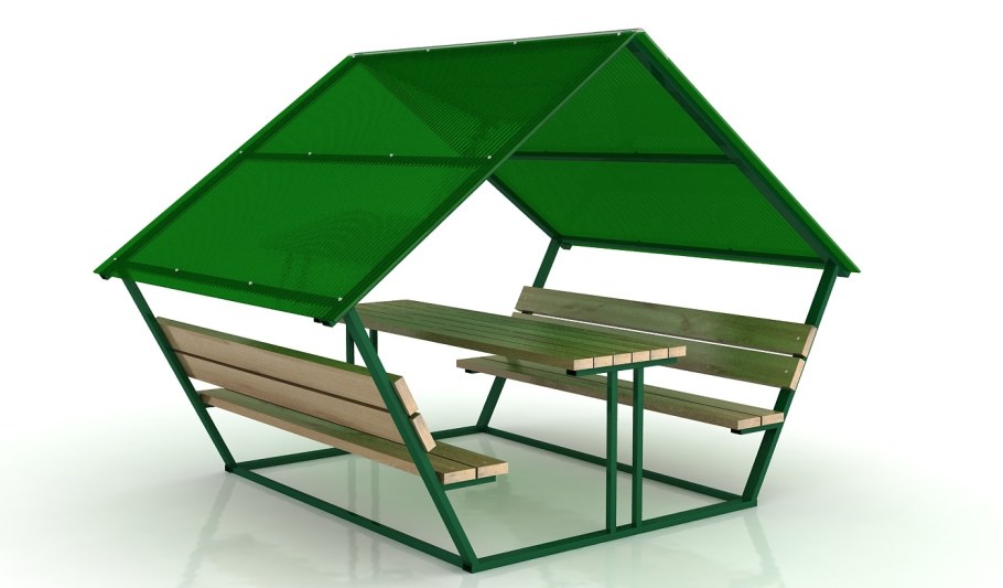 Беседка из профильной трубы
