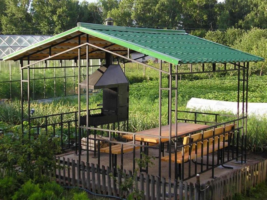 Навес для мангала Grillkoff шашлычник 150 х 215 х 232 см