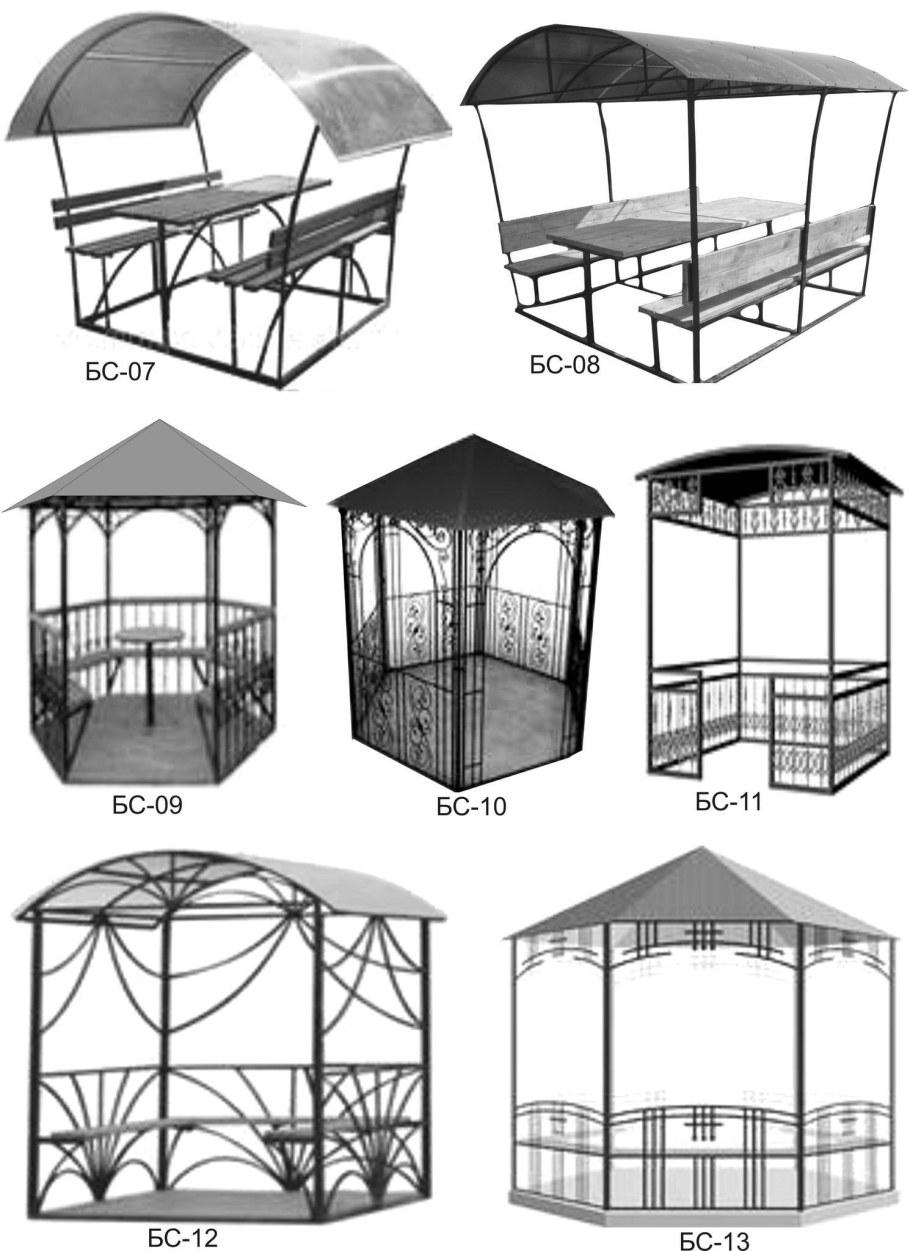 Беседка из профтрубы 2х2