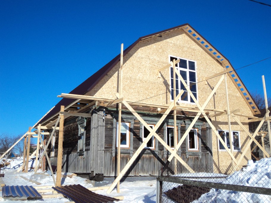 Пристройка мансардного этажа