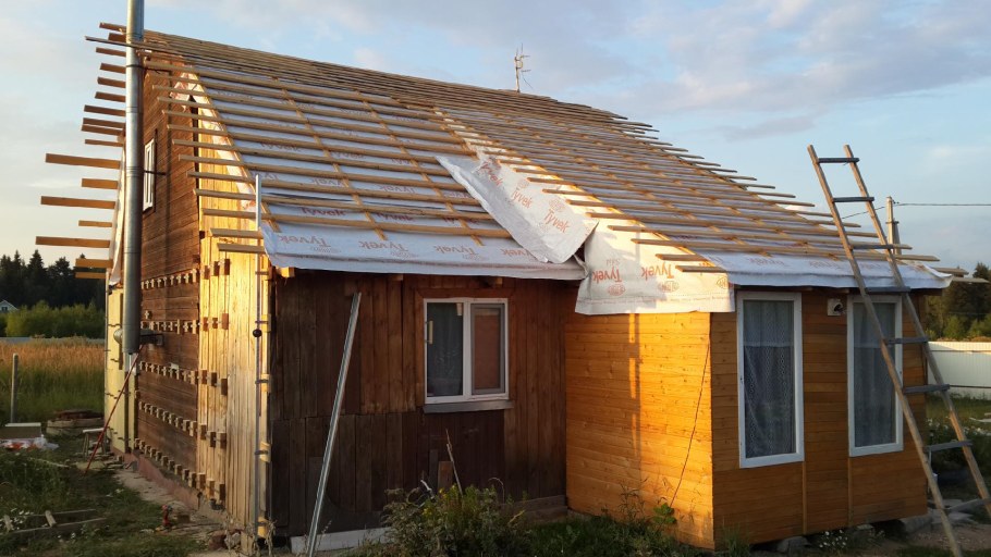 Крыша садового домика