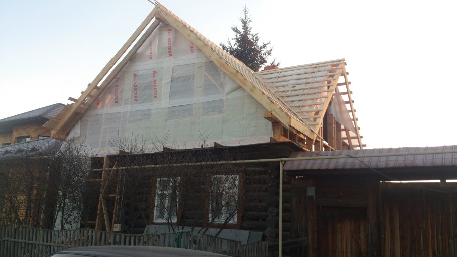 Мансарда на старый деревянный дом