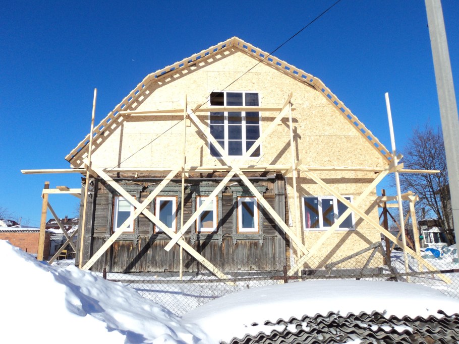 Двухэтажная пристройка