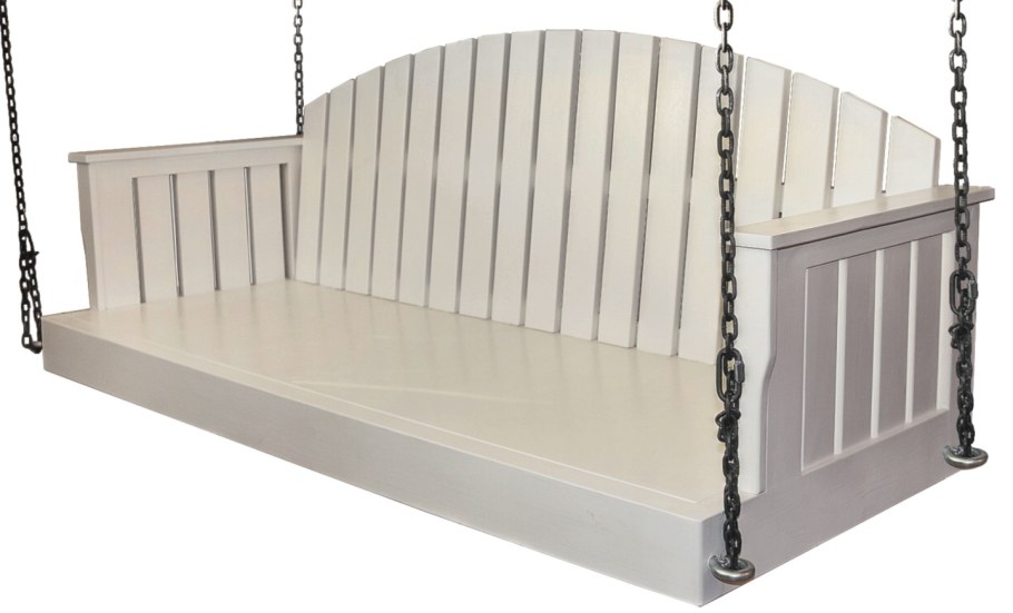 Скамейка для качелей из дерева