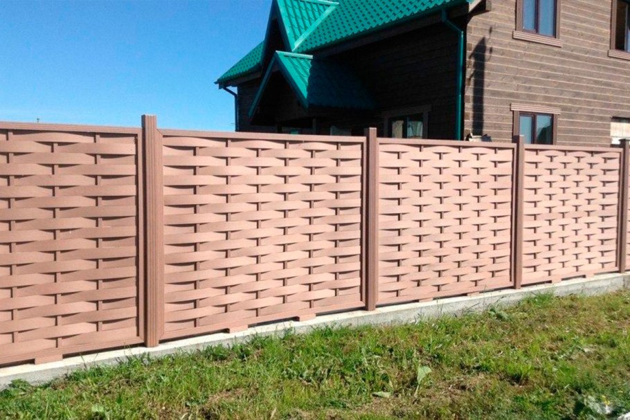 Забор плетенка из ДПК