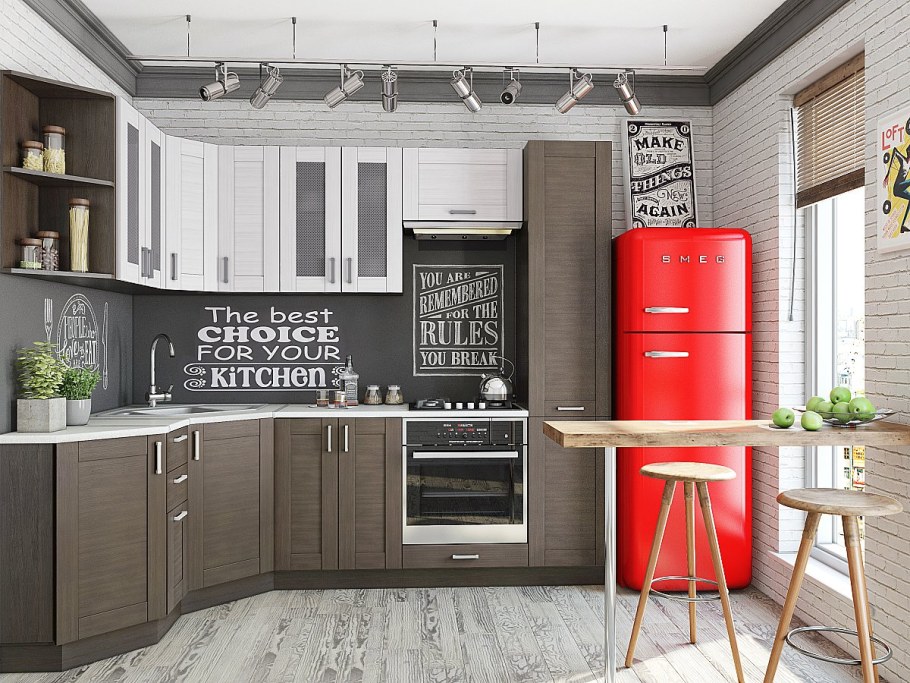 Кухня лофт-02 Wenge Veralinga