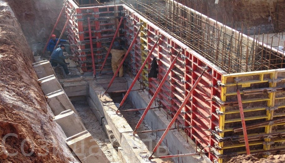 Опалубка Пери для фундаментов