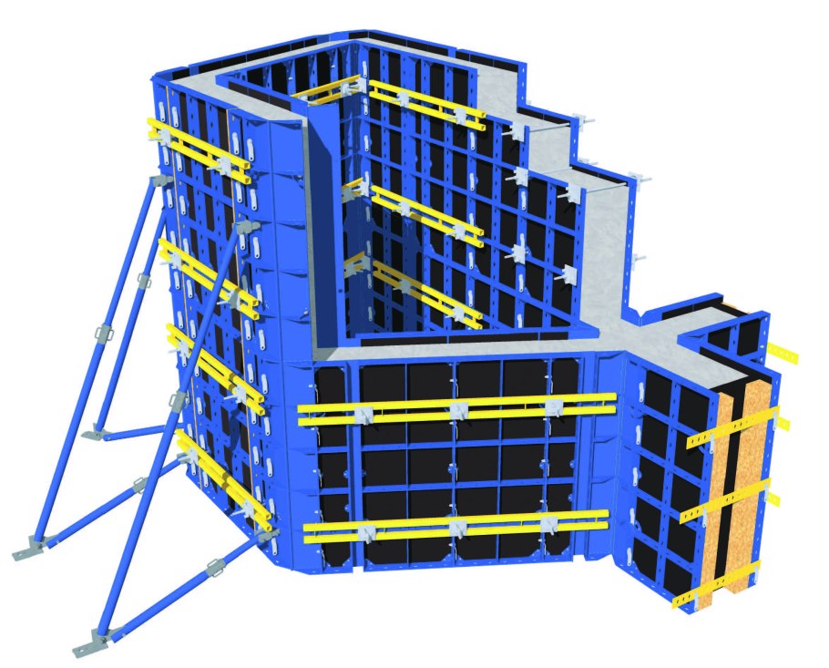 Разборно-переставная мелкощитовая опалубка