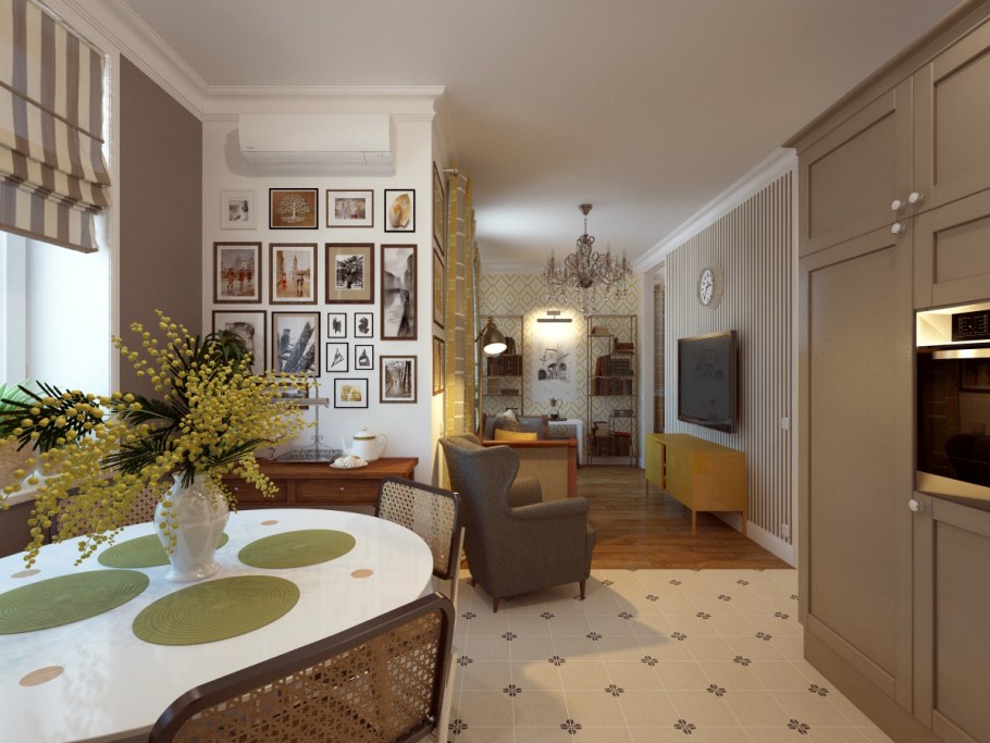 П3 трешка планировка с размерами