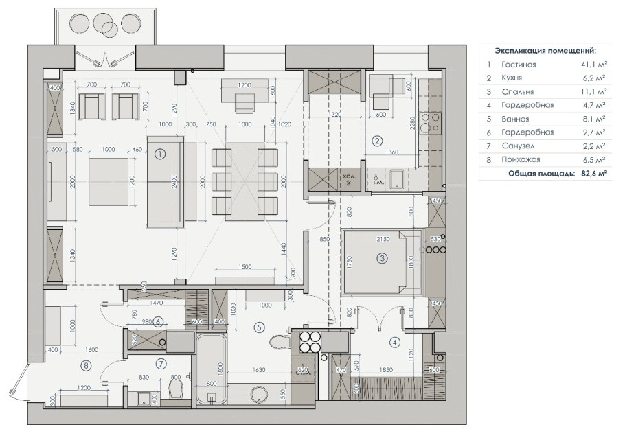 Перепланировка кухня студия