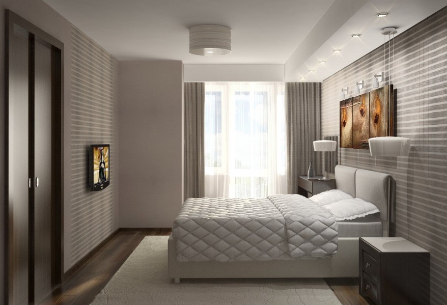 Маленькие спальни Минимализм
