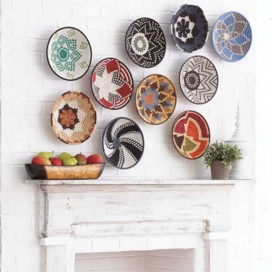 Декоративные тарелочки в интерьере