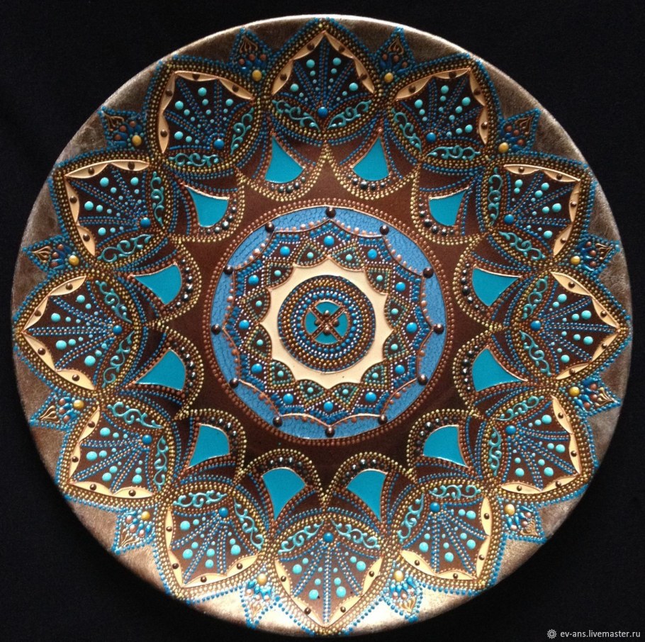 Мандала из мозаики