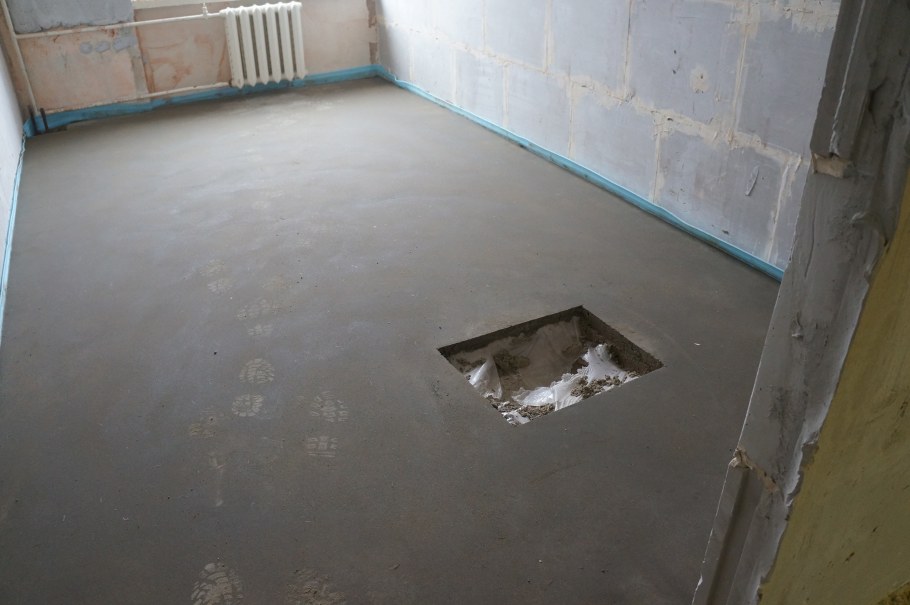 Выравнивающая цементно-Песчаная стяжка