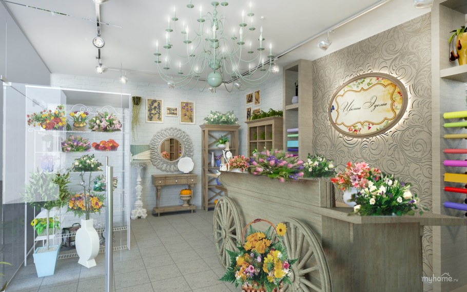 Интерьер цветочного магазина