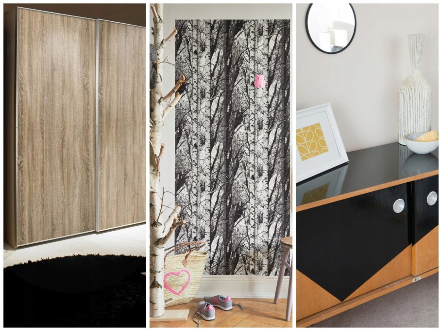 Обклеить шкаф самоклеющейся пленкой