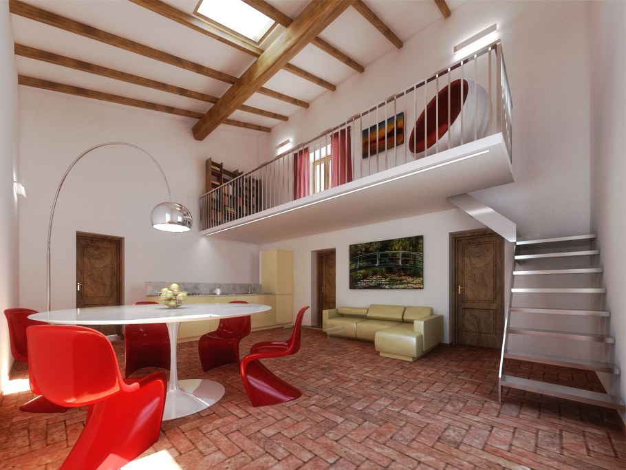 Двухуровневая студия 20 кв высота 3.2