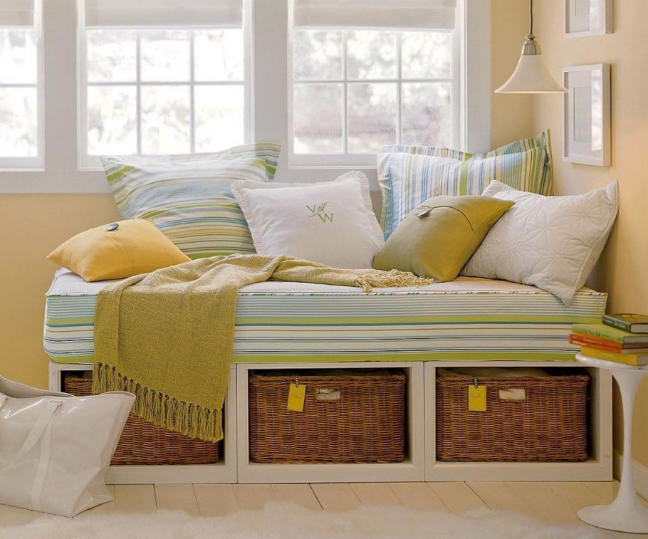 Плетеные корзины в интерьере