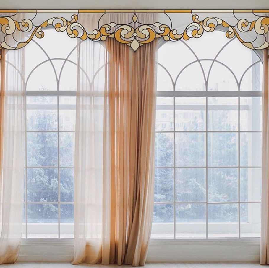 Жесткий ламбрекен на кухню