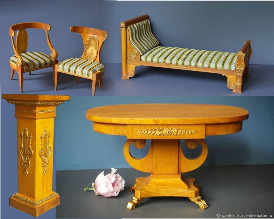 Резная мебель в русском стиле