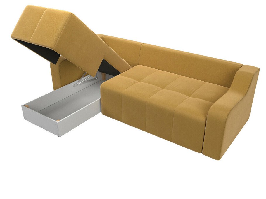 Диван угловой Нью-Йорк ФЛАУ беж Пума