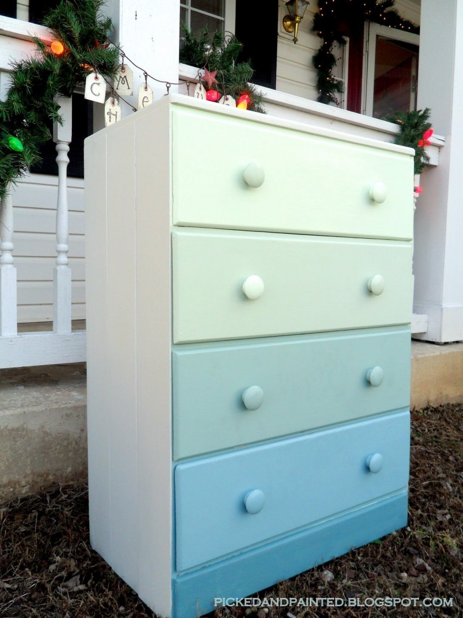 Перекраска мебели комод