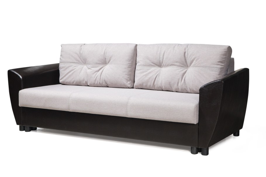 Софа трио экокожа беж и замша