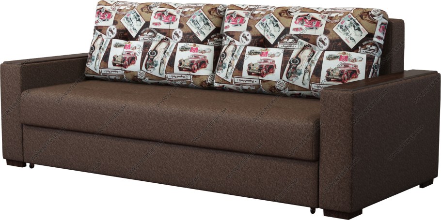 Диван - кровать "Фортуна" New (ткань) вар.2 (велюр Эскобар 03)