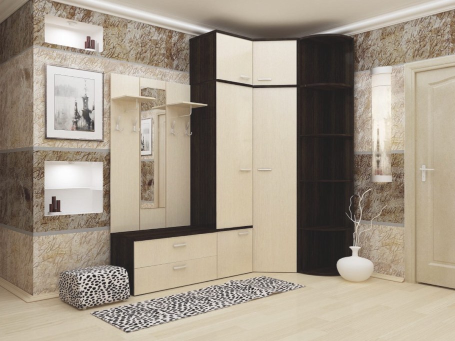 Угловой шкаф в прихожую