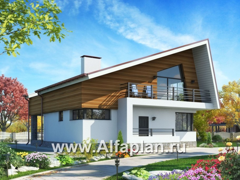 Дома с разноуровневой крышей