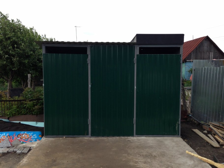 Туалет из профнастила