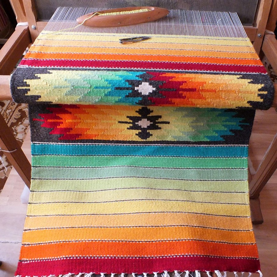 Половички тканые на станке