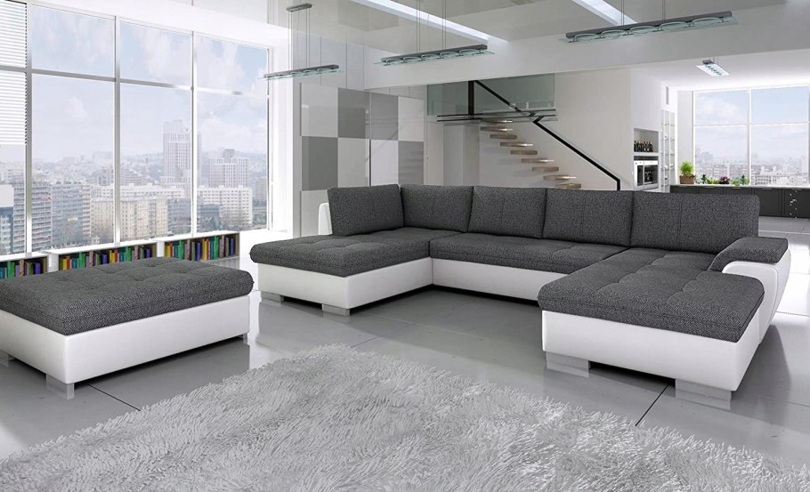 П-образный диван в интерьере