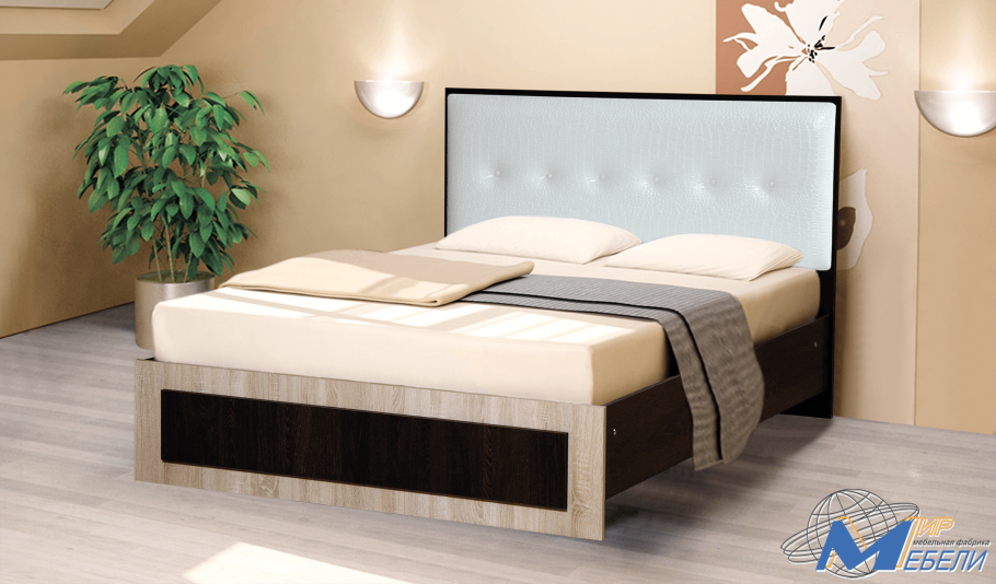 Кровать с мягким изголовьем 2 мир мебели