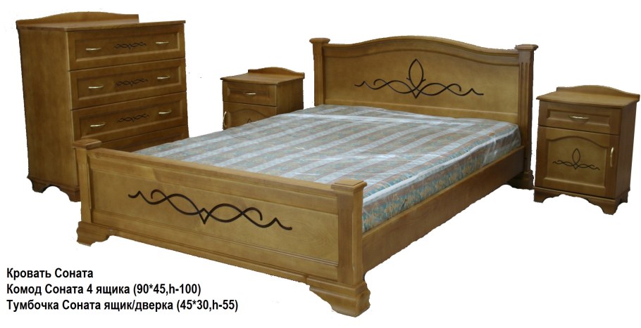 Кровать Соната Муром мебель