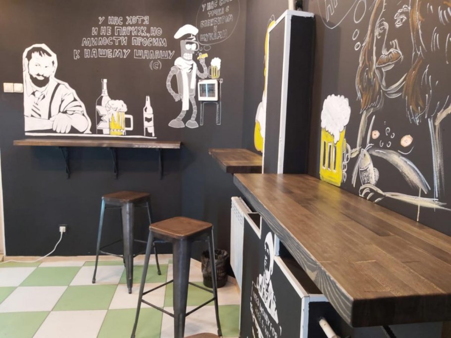 Пивной магазин в стиле лофт