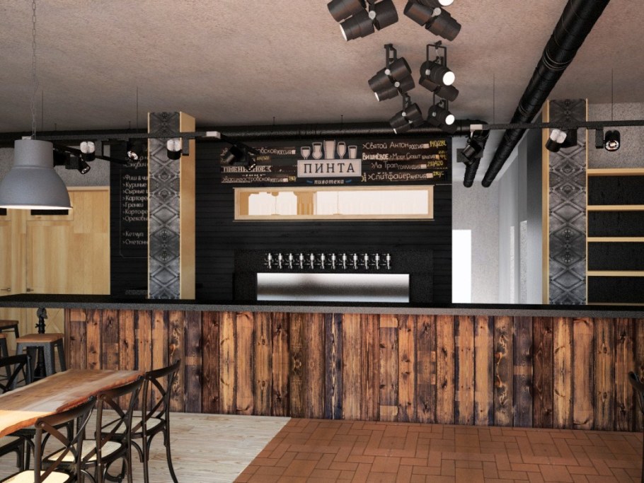 Стильный пивной магазин