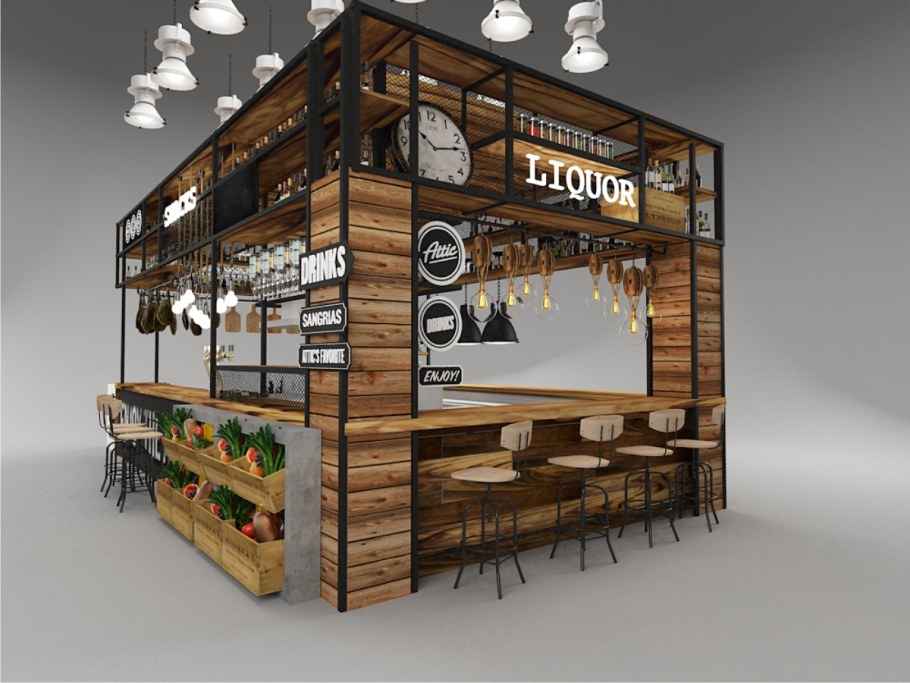 Мебель для бара лофт и Индастриал