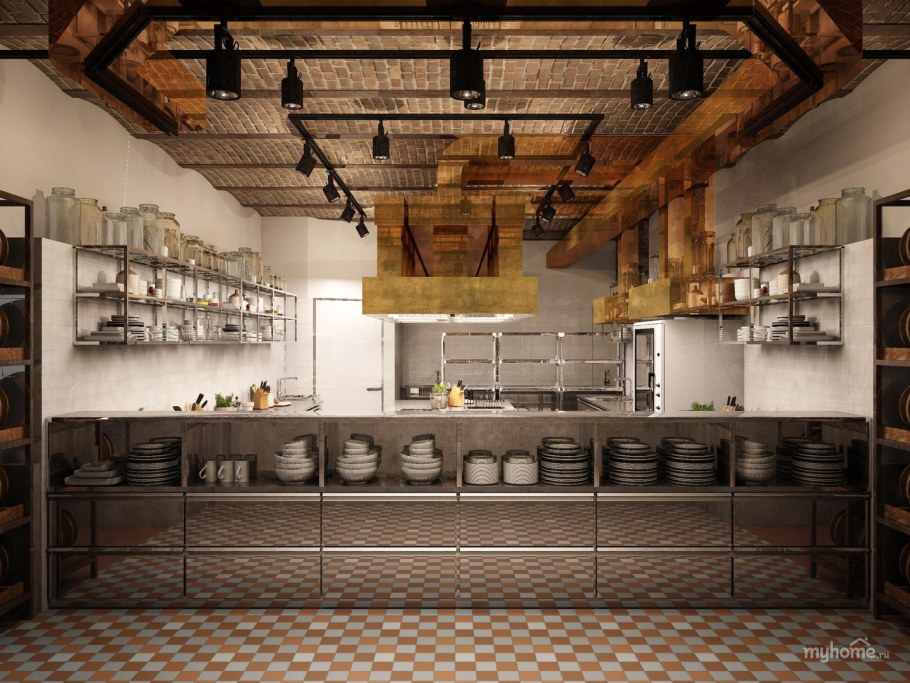 Паб в стиле лофт