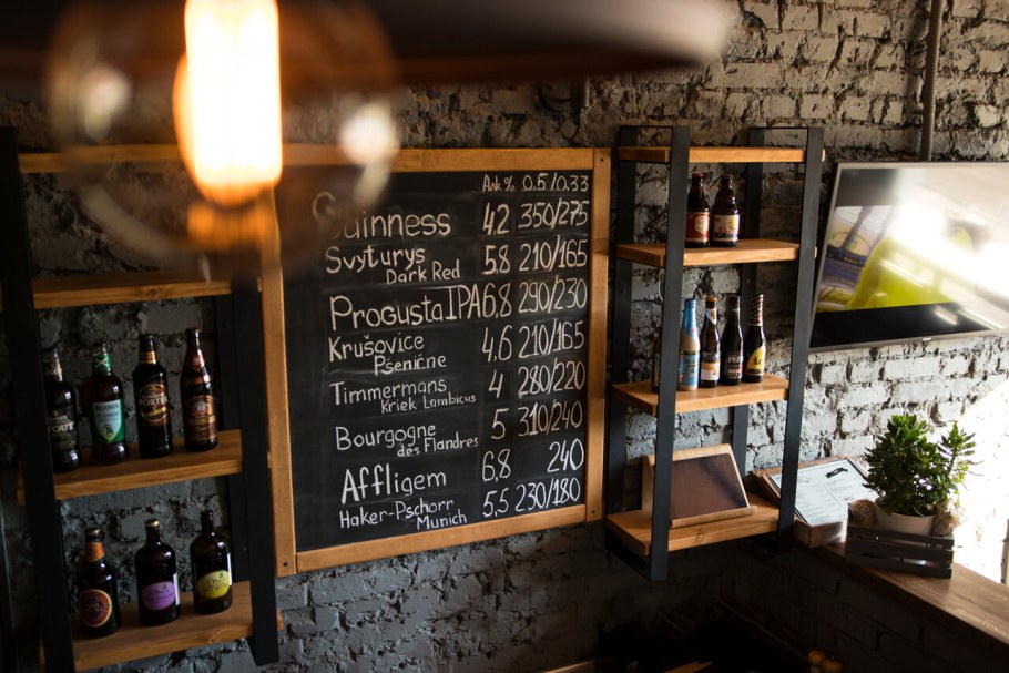 Барная стойка для кофейни в стиле лофт