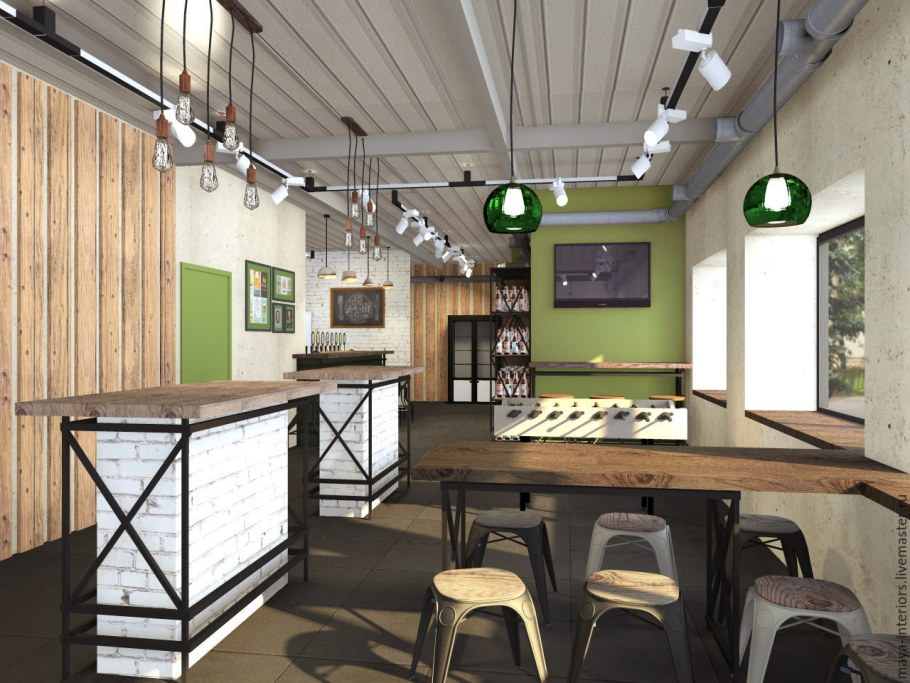 Пивной магазин в стиле лофт