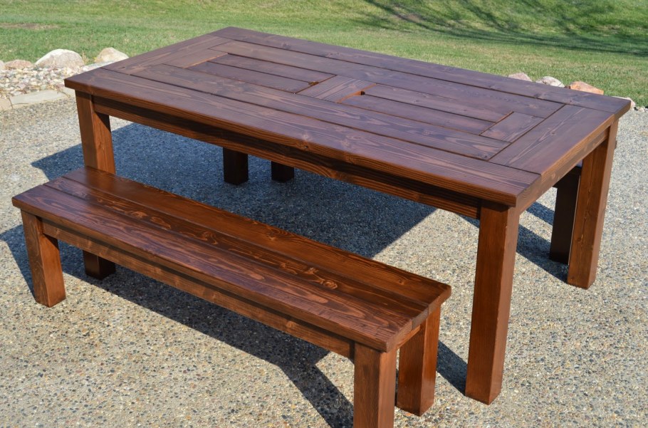 Стол садовый деревянный