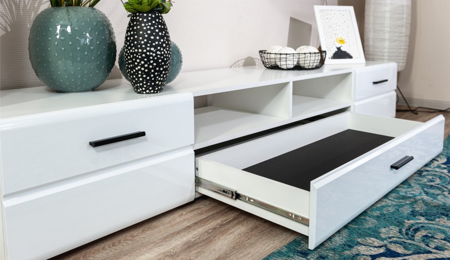 Комод Йорк 2д1в2ящ белый/белый