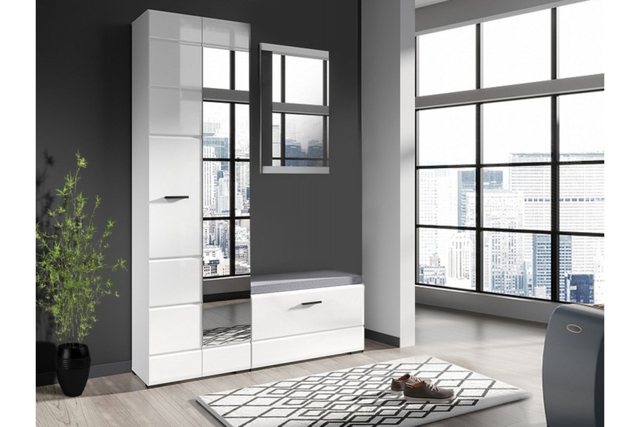 Стенка Нэнси New 1 белый глянец