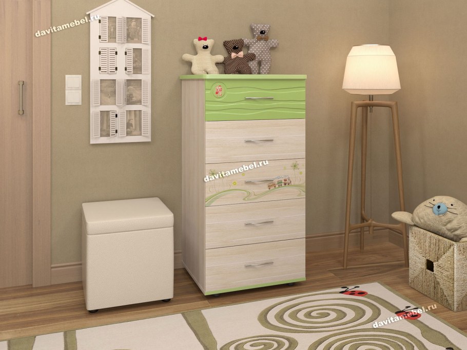 Комод Марсель (ясень Анкор белый)